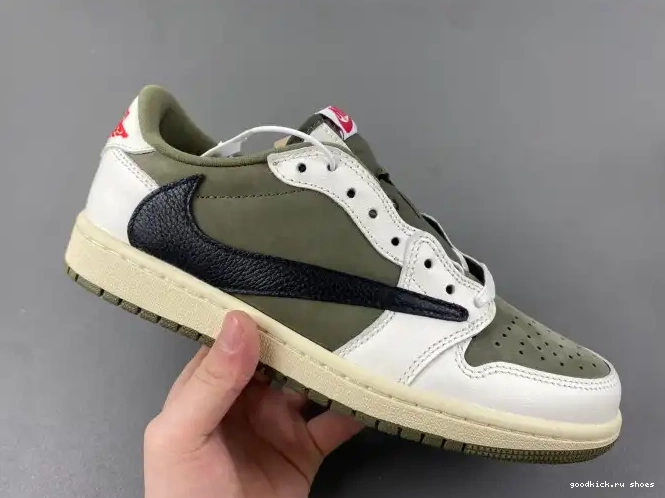 TRAVIS 1 OLIVE OG MEDIUM JORDAN DM7866-200 LOW SCOTT AIR X 0507